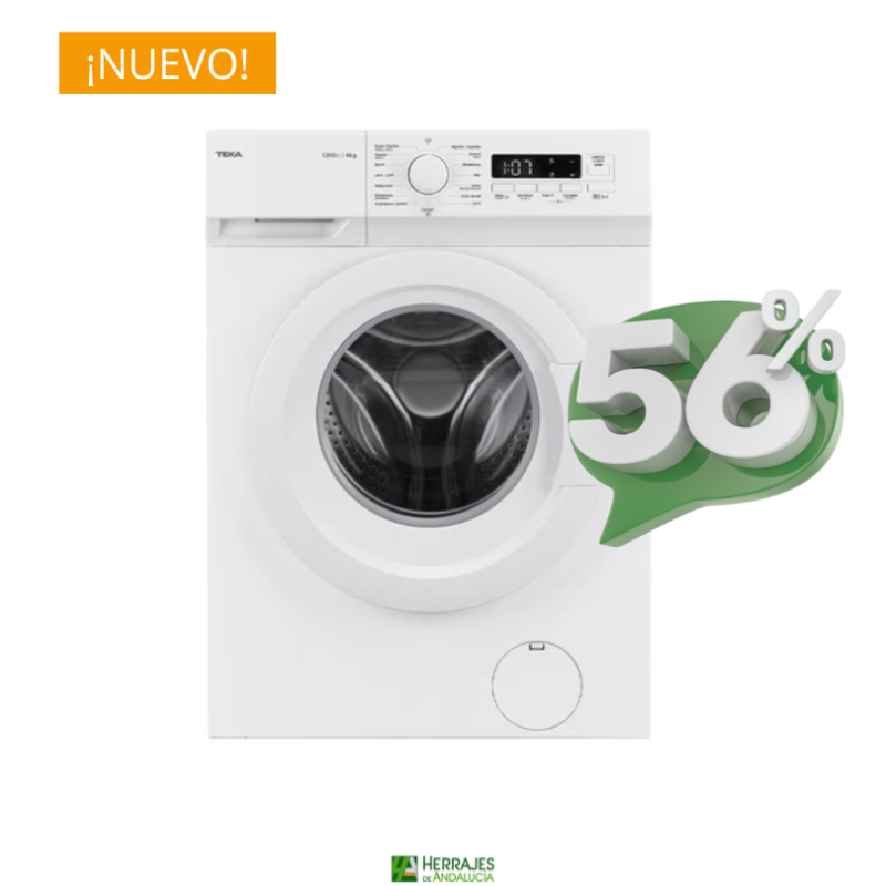 Lavadora Teka WMK10620 6 kg con vapor | Herrajes de Andalucía