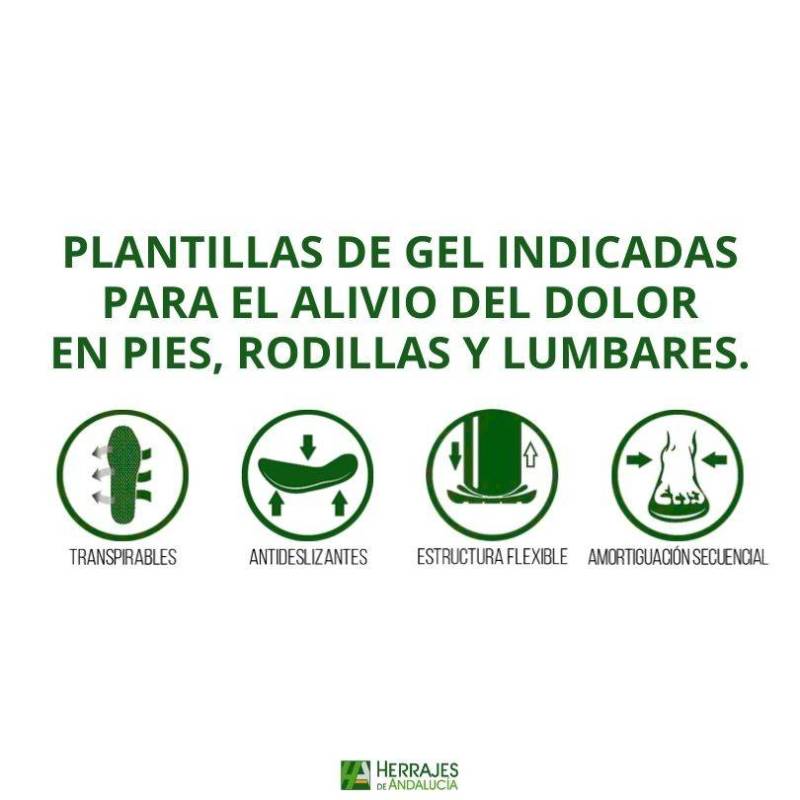 Plantillas Gel Works Plus 43-47 | Herrajes de Andalucía