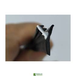 Junta marco puerta corredera DV210 2,15 m negro | Herrajes de Andalucía