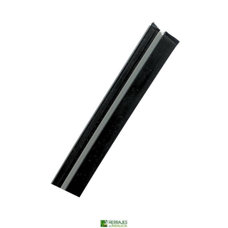 Junta marco puerta corredera DV210 2,15 m negro | Herrajes de Andalucía