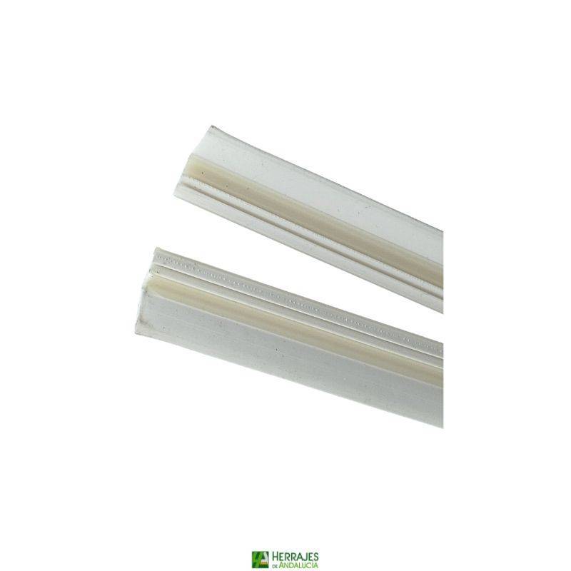 Junta marco puerta corredera DV210 2,15 m blanca | Herrajes de Andalucía