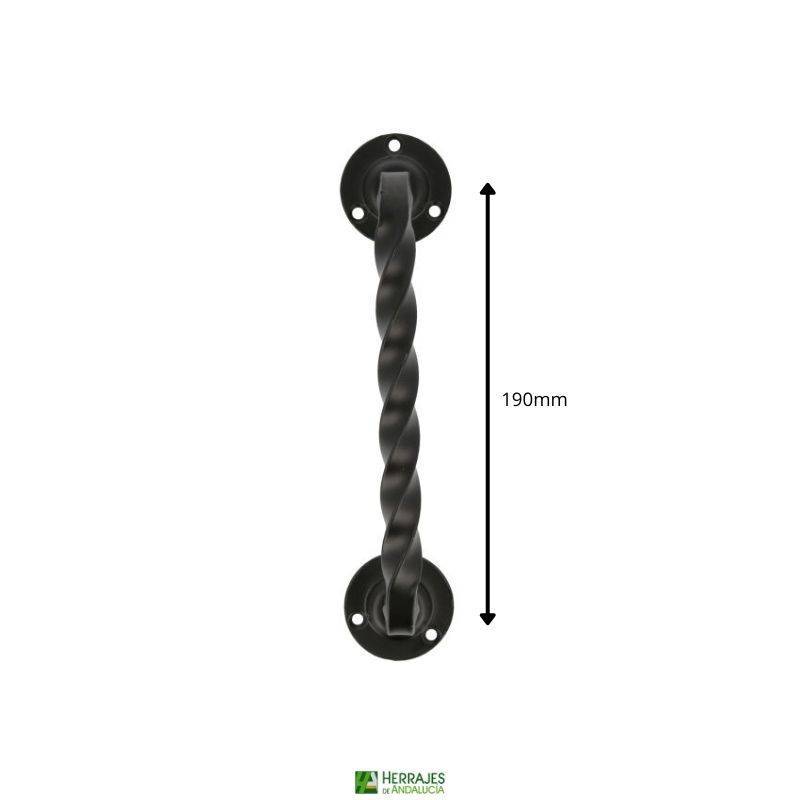 Manillón Modelo 103 negro 190 mm | Herrajes de Andalucía