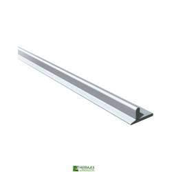 Perfil aluminio SF25 5m color plata | Herrajes de Andalucía