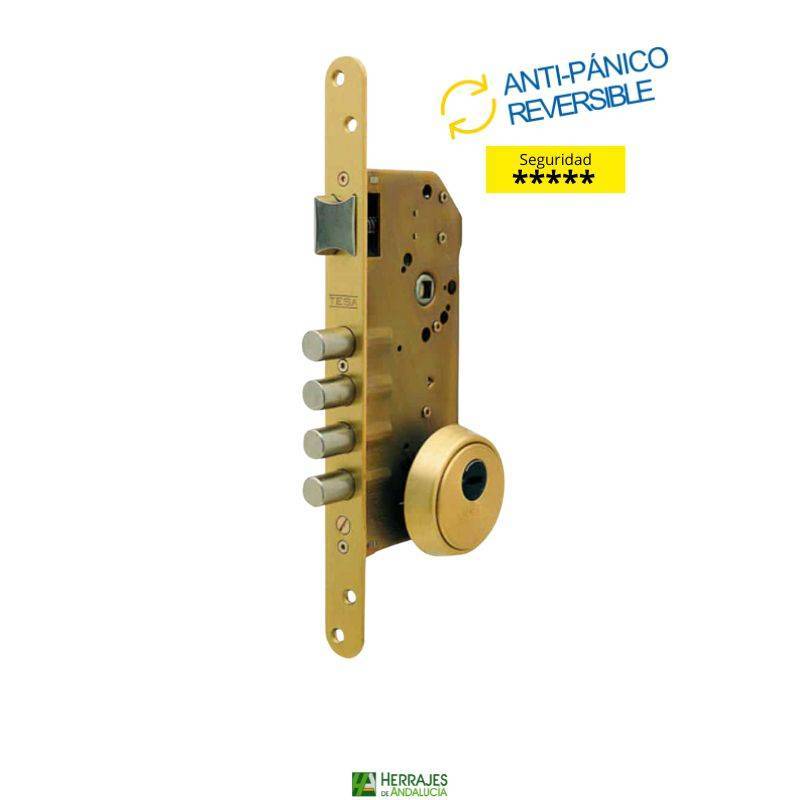 Cerradura R200B con escudo E700L , cilindro T60, entrada 60 | Herrajes de Andalucía