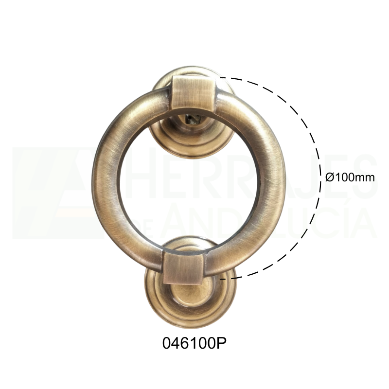 Llamador rosco rústico Ø100 mm modelo 046 | Herrajes de Andalucía