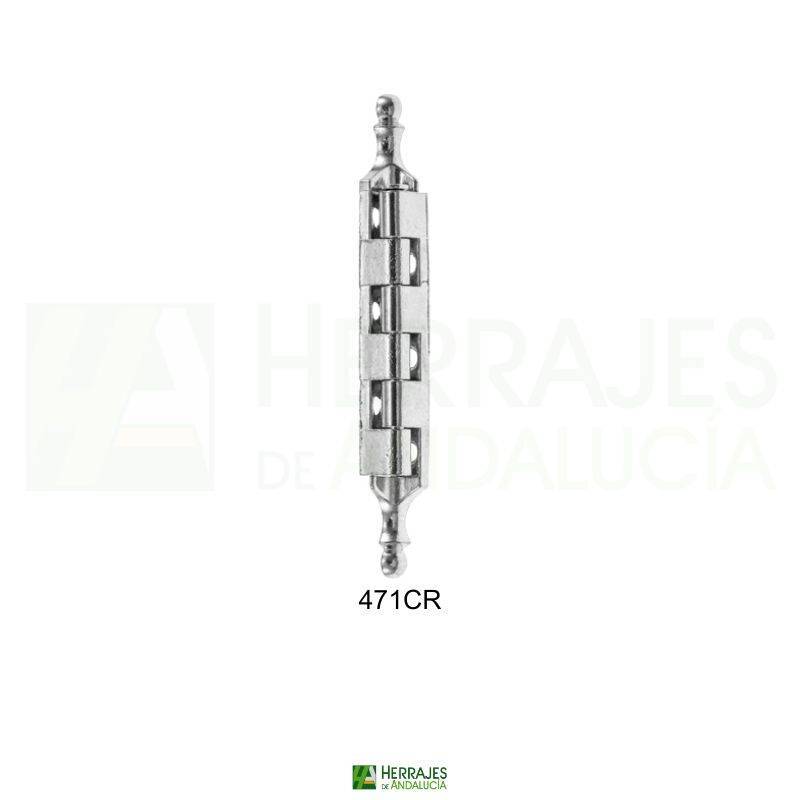 Bisagra muebles 471 cromado 9x94 mm – Herrajes de Andalucía