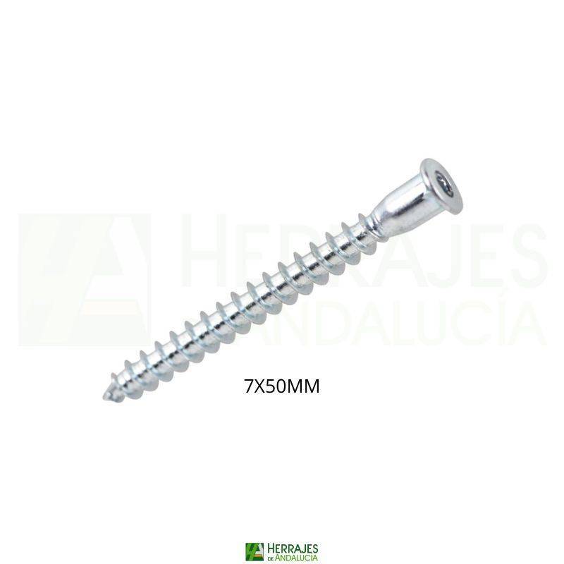 Tornillo Ensamble Zincado 7x50 mm | Herrajes de Andalucía