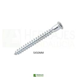 Tornillo Ensamble Zincado 5x50mm | Herrajes de Andalucía