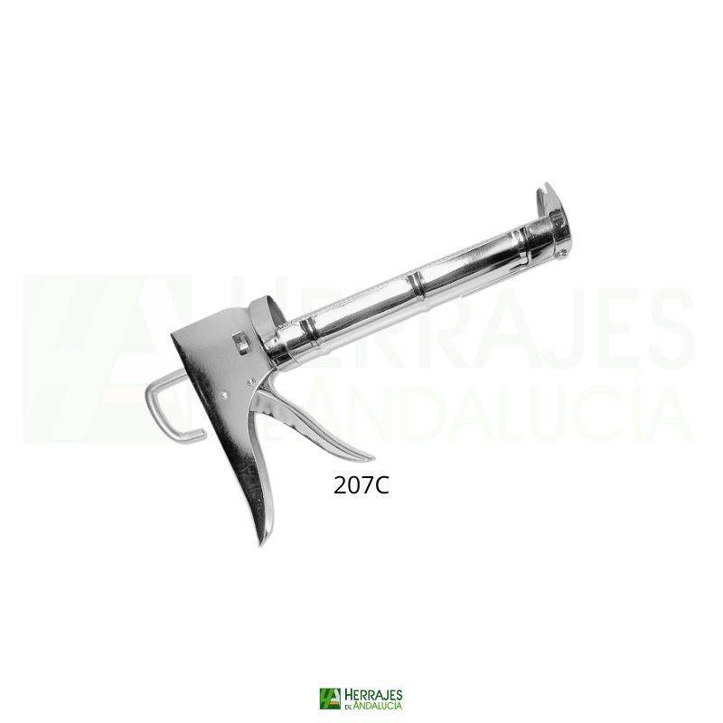 Pistola de silicona acabado cromo | Herrajes de Andalucía