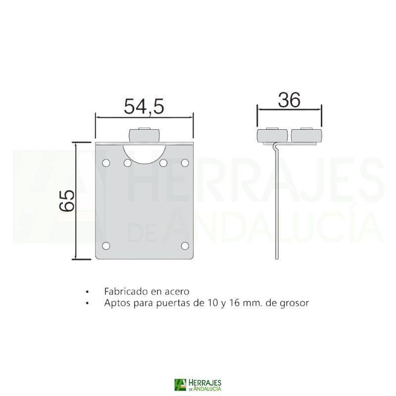Rodamiento superior armario 204 N6 | Herrajes de Andalucía