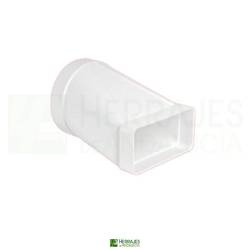 Empalme Mixto Plástico Blanco Ø100 mm | Herrajes de Andalucía