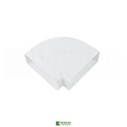 Codo 90º Rectangular Blanco Ventilación | Herrajes de Andalucía