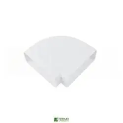 Codo 90º Rectangular Blanco Ventilación | Herrajes de Andalucía