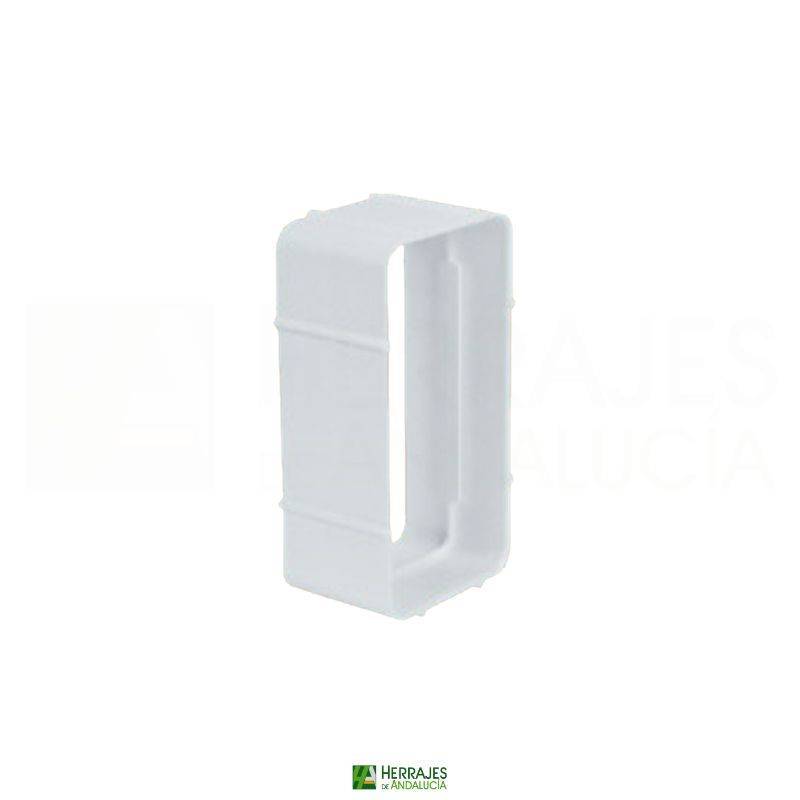 Empalme Rectangular Blanco 110×55 | Herrajes de Andalucía