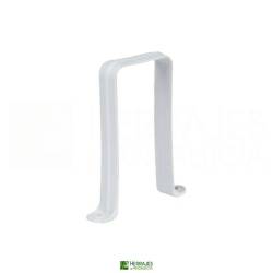 Abrazadera Rectangular Blanca 110×55 | Herrajes de Andalucía