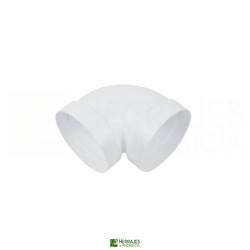 Codo 45º Redondo Blanco Ventilación | Herrajes de Andalucía