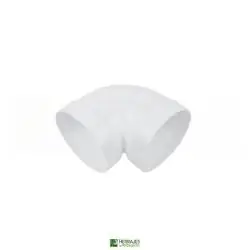 Codo 45º Redondo Blanco Ventilación | Herrajes de Andalucía