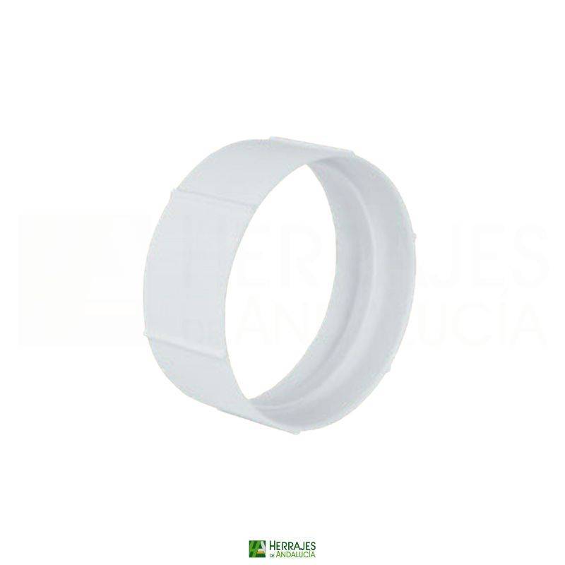 Empalme Redondo Ø100 Blanco Ventilación | Herrajes de Andalucía