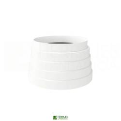 Empalme Reductos Ø125-100 Blanco | Herrajes de Andalucía