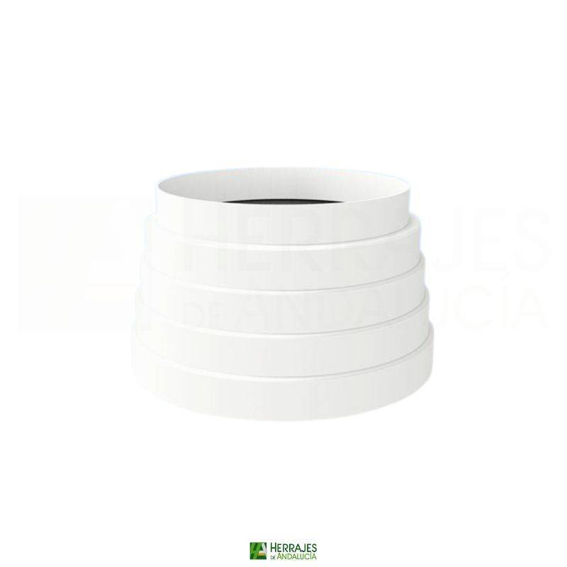 Empalme Reductos Ø125-100 Blanco | Herrajes de Andalucía