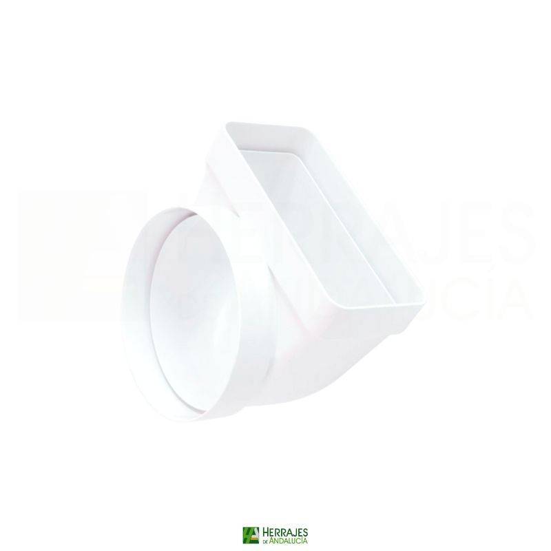 Codo Mixto 90º Blanco Ø100-110x55 | Herrajes de Andalucía