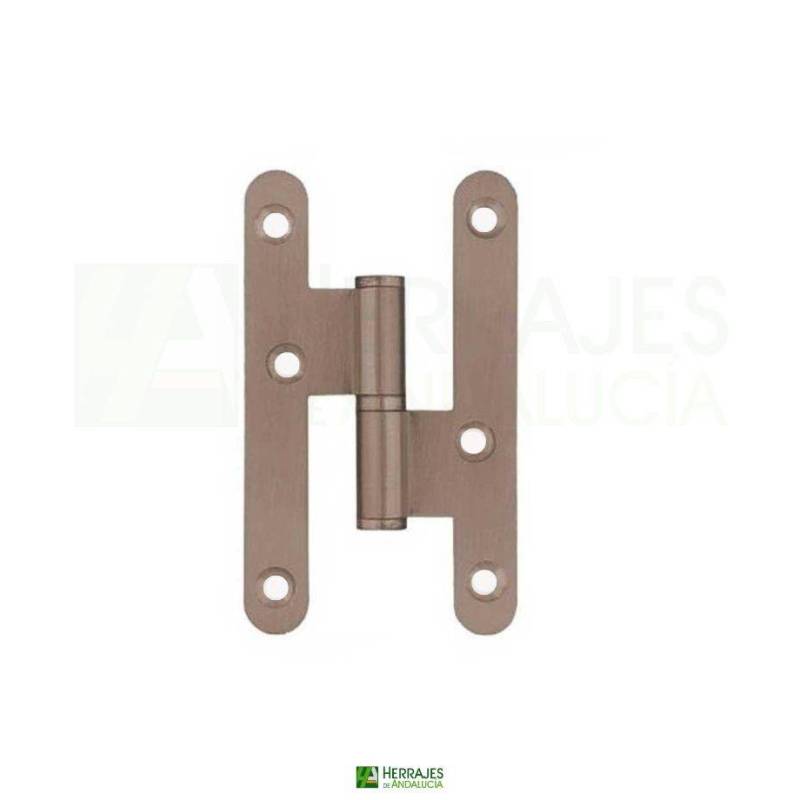 Pernio sin remate canto redondo 100mm izquierda-Herrajes de Andalucía