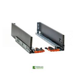 Guías cajón S-Line H-121 antracita 450 mm | Herrajes de Andalucía