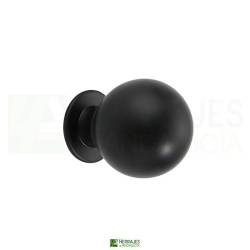 Pomo Bola Ø20 mm negro para Muebles | Herrajes de Andalucía