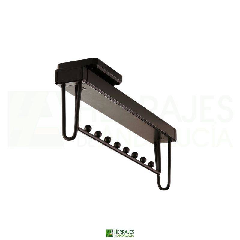 Perchero extraíble ropa 9 ganchos | Herrajes de Andalucía