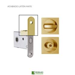 Kit condena puertas correderas 101 latón mate | Herrajes de Andalucía