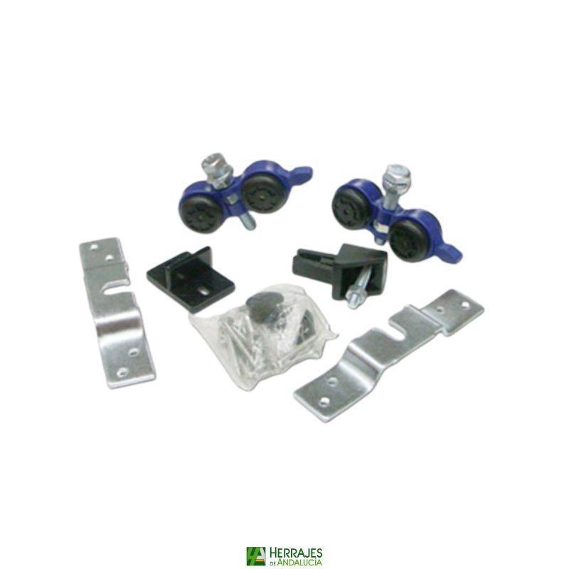 Juego guía puertas madera ALFA 12 80 kg | Herrajes de Andalucía