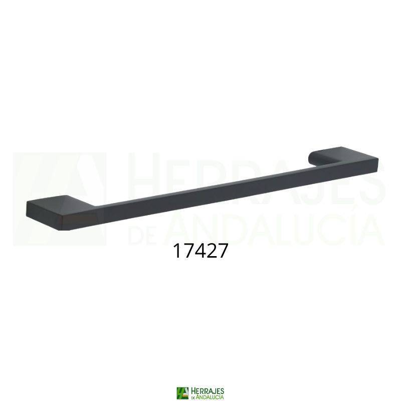 Tirador Matiz 220 mm entre ejes 192mm negro mate | Herrajes de Andalucía