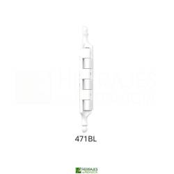 Bisagra 471 Blanca 9x94mm | Herrajes de Andalucía