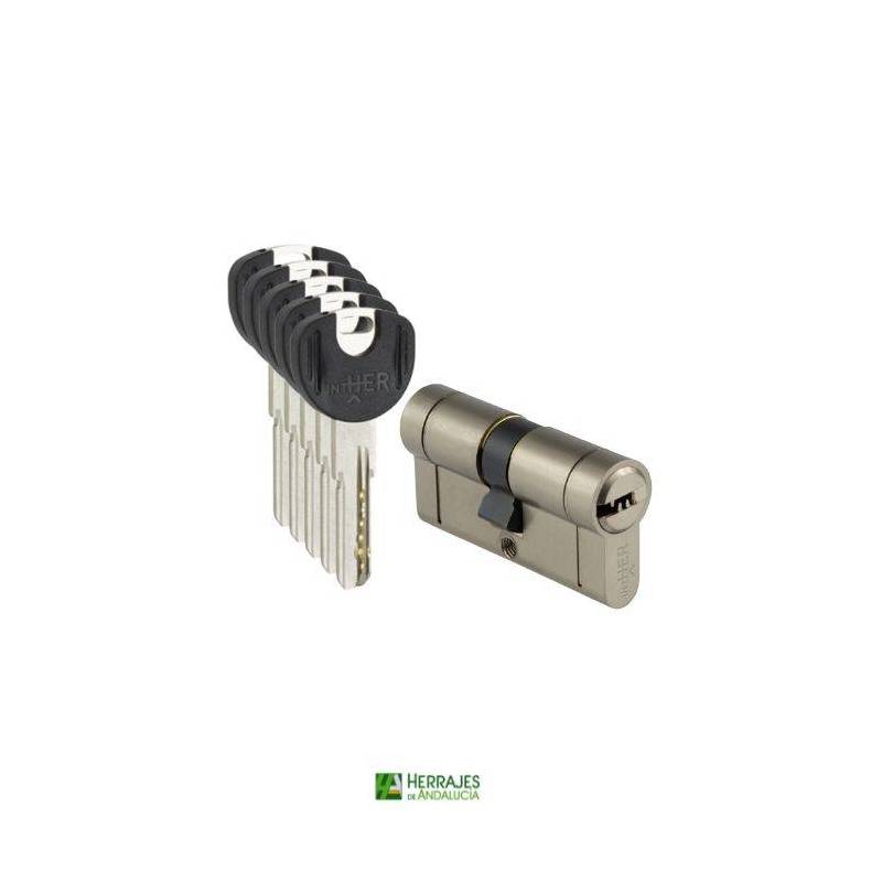 Cilindro seguridad I6 Plus 30x30 níquel | Herrajes de Andalucía