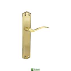 Manivela con placa 255x45 brillo mate | Herrajes de Andalucía