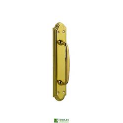 Manillón con placa 240x45 mm dorado brillo mate | Herrajes Andalucía