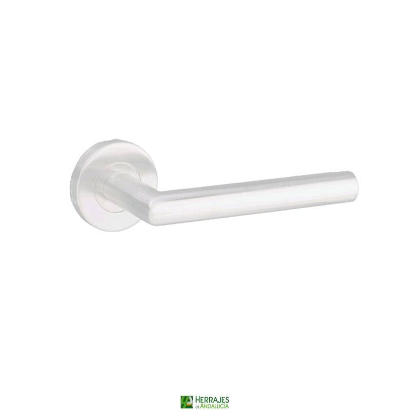 Manivela Hebe SS4 Blanca 135x52 mm | Herrajes de Andalucía