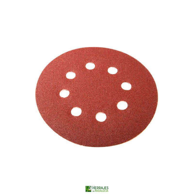 Disco Lija Velcro 125 mm P-100 | Herrajes de Andalucía