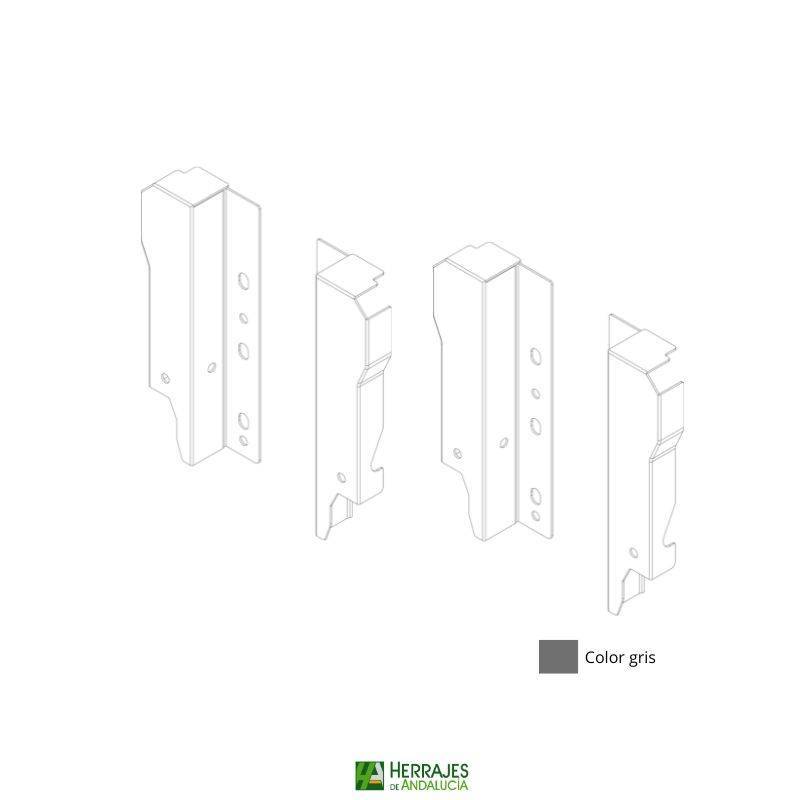 Juego Fijación Cacerolero HI-PLUS H135 Gris | Herrajes de Andalucía