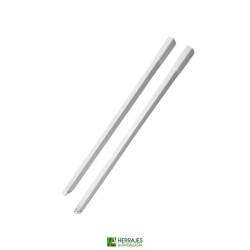 JUEGO VARILLAS HI-PLUS..450MM SUPERIOR CUADRADA COLOR BLANCA