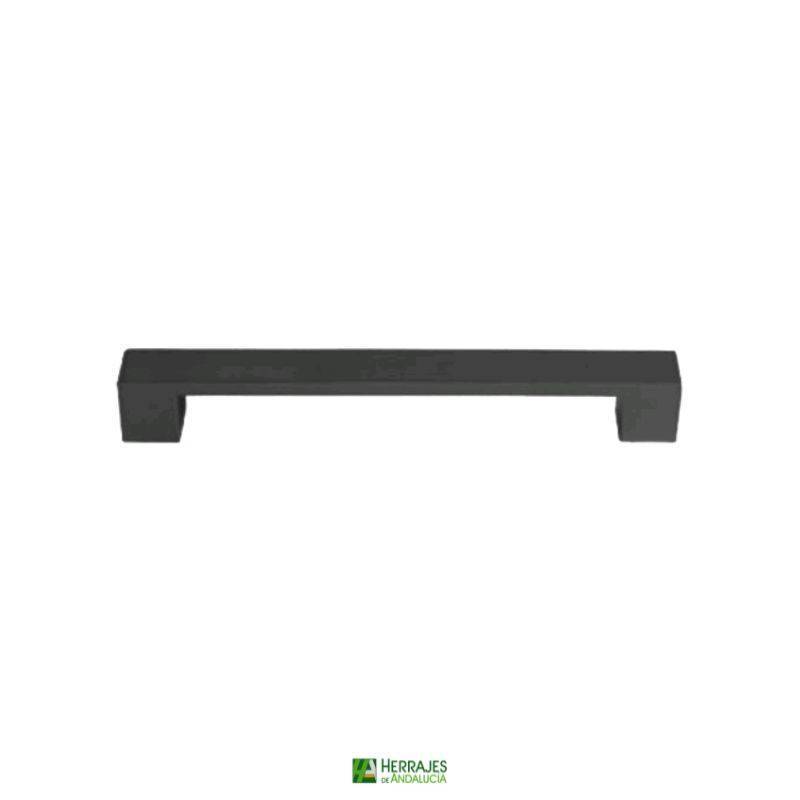 Tirador mueble Ícaro negro 205mm doble eje 192/162mm | Herrajes de Andalucía