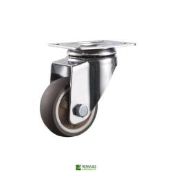 Rueda Giratoria Goma 30mm 15Kg | Herrajes de Andalucía