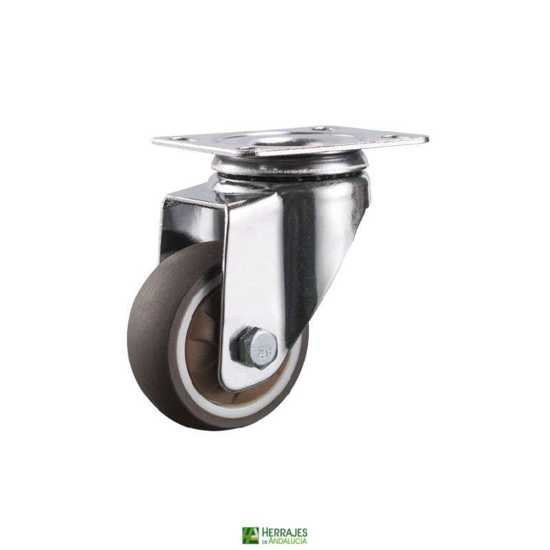 Rueda Giratoria con Base 40 mm | Herrajes de Andalucía