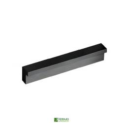 Tirador Erix mueble L85mm C64 negro de auminio | Herrajes de Andalucía