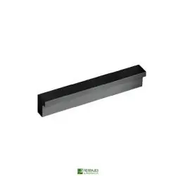 Tirador Mueble Erix 160mm grosor 18mm negro | Herrajes de Andalucía