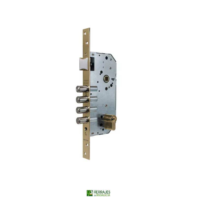 Cerradura R200B con escudo E700L , cilindro T60, entrada 60 | Herrajes de Andalucía