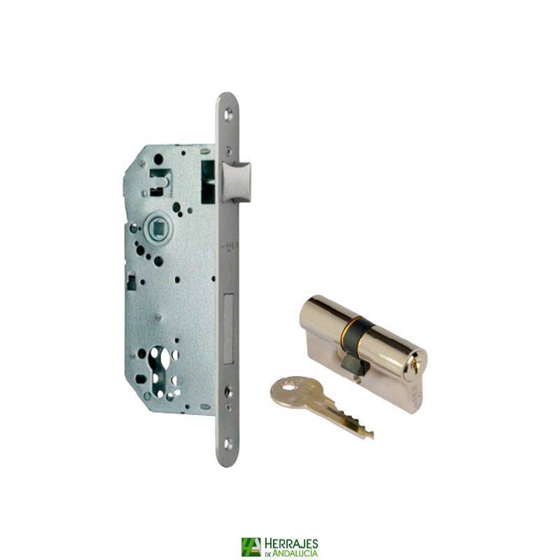 Cerradura embutir con I5 Inther 60mm | Herrajes de Andalucía