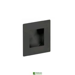 Tirador mueble embutir cuadrado 50mm negro | Herrajes de Andalucía