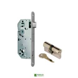 Cerradura embutir reversible con cilindro I5 60mm | Herrajes de Andalucía