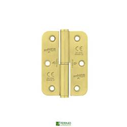 Bisagra 9065CRC SS1 PVD IZQ latón satinado | Herrajes de Andalucía